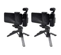 Housoutil Supporto Tascabile Da 2 Pezzi Con Treppiede Supporto Per Telefono Cellulare Set Di Accessori Per Riprese Video Nero