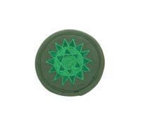 Housoutil Tappetino per Ciotola Sonora Buddhista in Cotone Ricamo a Mano, Design Compatto e Leggero, Accessorio Unico per Meditazione e Decorazione Yoga
