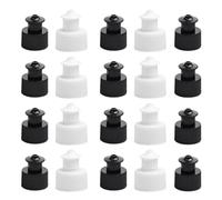 Housoutil Tappi di Bottiglia 40 Pezzi in Plastica PE Chiusura Push Pull Sicura, per Bottiglie d'Acqua da 28 MM di Diametro, Adatti a Sport e Uso Esterno