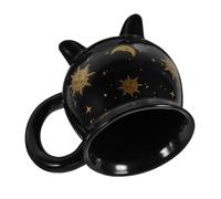 Housoutil Tazza da Caffè in Ceramica a Forma di Calderone Strega per Halloween, Tazza da Bere Resistente e Decorazione per Feste, Regalo Originale per Casa e Cucina
