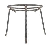 Housoutil Treppiede per Fuoco da Campeggio in Acciaio Rotondo Supporto Stabile per Bollitore e Pentole Staffa Pieghevole Resistente al Vento per Cucinare all’Aperto e Picnic