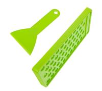 Housoutil Vassoio per Balsamo Labbra 5G in PP con 50 Scomparti Verde Kit per Riempire Balsami Fai da Te con Spatola Flessibile per Creazione Lucidalabbra e Rossetti a Casa