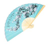 Housoutil Ventaglio Cinese Pieghevole da Parete in bambù e Carta, Leggero e Grande 90cm per Decorazioni Orientali e Studi Fotografici