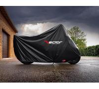 Housse Di Protezione Esterna VECTOR In Cotone Nero Per Moto Scooter - Nero - L
