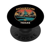 Houston, orizzonte, città, viaggio, texas, palme PopSockets PopGrip Adesivo