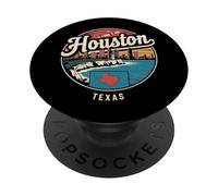 Houston, orizzonte, città, viaggio, texas, palme PopSockets PopGrip Adesivo