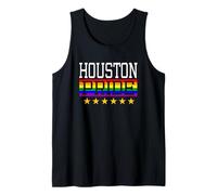 Houston Pride Texas Gay Lesbiche Queer LGBT Bandiera Arcobaleno Canotta