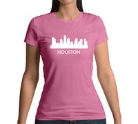 Houston Silhouette Donna T-Shirt - Skyline - Vista - Texas - Spazio Centro -
