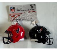 Houston Texans Casco - 2 Confezione - Plastica Natale Tree Vacanza Ornamento