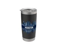 Houston Texas City Horizon Bicchiere termico in acciaio inox doppia parete
