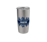 Houston Texas City Horizon Bicchiere termico in acciaio inox doppia parete