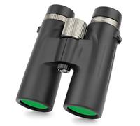 Housunzi Binocolo Portatile HD 12x42, Binocoli ad Alta Potenza per Visione Notturna, Telescopio con Messa a Fuoco, Riempimento di Azoto IPX7 Impermeabile, per Birdwatching Caccia Viaggi,Nero,12x42