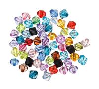 Housweety 1000 Mix di perline bicone bicone, perline sfaccettate, perline acriliche, 6 x 6 mm