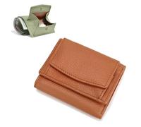Houtangduty Mini Wallet, Folding Mini Wallet, Houtndguter Genuine Leather RFID Blocking Card Holder Organizer Pocket, for Woman (#4)