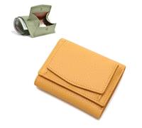 Houtangduty Mini Wallet, Folding Mini Wallet, Houtndguter Genuine Leather RFID Blocking Card Holder Organizer Pocket, for Woman (#15)