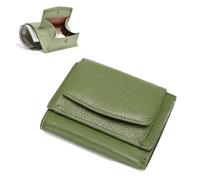 Houtangduty Mini Wallet, Folding Mini Wallet, Houtndguter Genuine Leather RFID Blocking Card Holder Organizer Pocket, for Woman (#22)