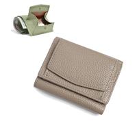 Houtangduty Mini Wallet, Folding Mini Wallet, Houtndguter Genuine Leather RFID Blocking Card Holder Organizer Pocket, for Woman (#13)