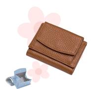 Houtangduty Mini Wallet for Woman Houtndguter, Houtndguter 2025 New Leather Rfid Blocking Card Holder Organizer Pocket Mini Wallet (Brown,One Size)