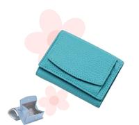 Houtangduty Mini Wallet for Woman Houtndguter, Houtndguter 2025 New Leather Rfid Blocking Card Holder Organizer Pocket Mini Wallet (Blue,One Size)