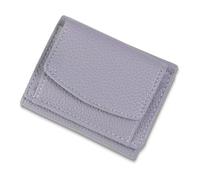 Houtangduty Mini Wallet, Genuine Leather RFID Blocking Card Holder Organizer Pocket Mini Wallet, with Coin Pouch (Purple,One Size)