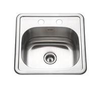 Houzer 1515-6BS-1 Lavello a 2 fori in acciaio inossidabile Topmount serie Hospitality
