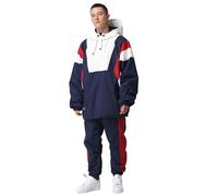 HOUZONIY Herren Damen Skianzug Schneeanzug Damen Skioverall Winter Warme Schnee Skifahren SäTze Outdoor Jumpsuit Mit Kapuze ReißVerschluss SkianzüGe Wasserdicht Snowboard Skisuit(T63+Blau S)