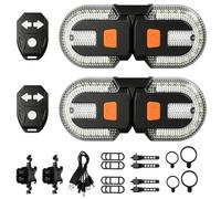 HOVCEH 2 indicatori di direzione a LED per scooter elettrico, 5 modalità B-sinistra per scooter elettrico con telecomando, alta luminosità