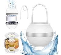 HOVCEH Filtro dell'acqua a sfera da bagno, 8 fasi, filtro dell'acqua per vasca da bagno, filtro dell'acqua per vasca da bagno, purificatore più morbido per rimuovere contaminanti cloro
