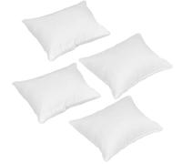 HoveeLuty 4 Cuscini per casa delle Bambole, Cuscini Bianchi per Bambole, Accessori in Tessuto per casa delle in Scala 1:12, Miniature per da 5, 5x4, 4 cm, Regali per Gli appassiona