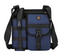 HoveeLuty Borsa con Tasca per Bottiglia d'Acqua, Borsa a Tracolla Impermeabile con portaborraccia, da Allenamento di capacità per Escursionismo, Campeggio, Pesca, a Tracolla Blu Scuro, b