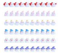 HoveeLuty Ciondolo in resina di Halloween 60 pezzi Mini ciondolo in resina fantasma piatto per custodia del telefono Gioielli di Halloween Fermaglio per capelli di fantasma Cion