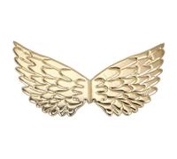 HoveeLuty Costume da Cupido con ali dorate, in tessuto glitterato con ali d'angelo dorate, 42 x 21 cm, con cinturino elastico, costume per costume da principessa fata, compleanno, festa di Halloween