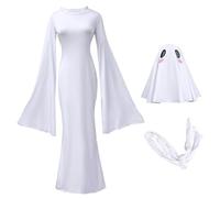 HoveeLuty Costumi di Halloween per Donne Adulte, Costume da Fantasma a Figura Intera con Copricapo E Cinghie, Decorazioni Fantasma per Feste di Halloween, Costumi da di Grandi Dimensioni per Donne