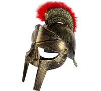 HoveeLuty Elmo spartano piumato da 11, 4 pollici, elmo vichingo romano antico medievale, costume da soldato per Halloween, giochi di ruolo, forniture per feste cosplay, greco, costumi di Halloween