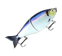 HoveeLuty Esche scorrevoli, Esche scorrevoli snodate per spigole, da Pesca realistiche Multi-segmento per trote, Alose, spigole, Musky, da Pesca Nere, per, scorre