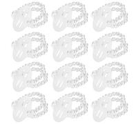 HoveeLuty Fascia da polso per corpetto, 12 pezzi, elastica, elegante, sicura, con perle, per bouquet da polso