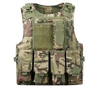 HoveeLuty Gilet da softair, multifunzionale, regolabile, leggero, per paintball, per attività all'aperto, allenamento, pesca, caccia, stile 1, gilet porta piastre, da softair, da paintball