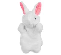 HoveeLuty Marionetta a Forma di Coniglietto, realistica e Carina, con Orecchie Lunghe, per Bambini e Adulti, Morbida Peluche da 10 Pollici, per casa, Asilo, per raccontare storie.