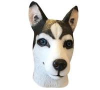 HoveeLuty Maschera di animale Maschera di cane realistica di lattice per adulti Copricapo completo per costumi e oggetti di scena per feste di Halloween di cane realistica Mascher