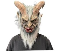 HoveeLuty Maschera di Halloween in lattice a testa intera, maschera spaventosa da demone, horror, accessori di Halloween per adulti, feste in, cosplay, maschere di, accessori di Hallowee