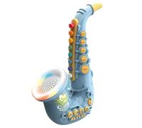 HoveeLuty Sassofono Giocattolo per la Prima Educazione Sassofono Facile da Suonare per Bambini con Luce e Musica Giocattolo in Plastica Perfetto per i Bambini Regalo per la Pratica del