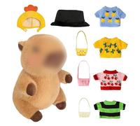 HoveeLuty Set di Vestiti per Animali di Peluche, Vestiti e Accessori per Bambole di Peluche Capibara da 10 Pollici Include 4 Maglioni, 2 Cappelli e 3 Borse per Bambine/Ragazzi per Bambole da 10 pol