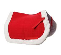 HoveeLuty Sottosella per Cavalli, sottosella ergonomico Rosso per Cavalli, Antiscivolo, Centro Extra Spesso per Il Massimo Supporto, per, Western per