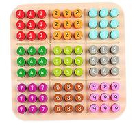 HoveeLuty Sudoku per Bambini, tabellone Sudoku colorato da 5, 9 Pollici, Giochi da Tavolo in Legno educativi per la casa, tabellone da Viaggio, Giochi da Tavolo in Legno