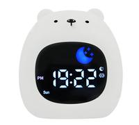 HoveeLuty Sveglia per Bambini con Funzione di Allenamento del Sonno, Sveglia da Comodino con Luce Notturna, Orologi digitali Ricaricabili per Bambine e Bambini, rumorosa a Forma di Orso, PE