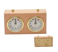 HoveeLuty Timer per Scacchi, Orologio analogico in Legno, Timer Meccanico, Conto alla rovescia per Competizione, Orologio analogico per Scacchi, per, con