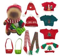 HoveeLuty Vestiti per Capibara, graziosi Vestiti a Tema Natalizio per Animali di Peluche per Giocattoli di Peluche Capibara da 10 Pollici (Senza Bambola), per Animali di, per bambol