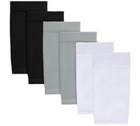 HOVEOX 3 paia di manicotti coprenti per tatuaggi, avambraccio, copertura per tatuaggi, maniche a compressione, per donne e uomini, Nero, Grigio, Bianco, 7.4 inch