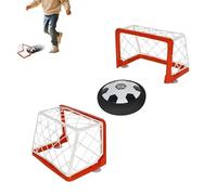 Hover Soccer Toy, Electric Floating Game, Battery Powered Air Cushion Disc with Smooth Glide System, Safe Bumper Edge Design, Interactive Indoor Outdoor Sports Toy, Home Entertainment Use