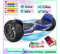 Hoverboard RCB Hoverboard da 8,5" per tutti i terreni, controllo APP, Bluetooth LED integrato con potente motore, skateboard elettrico